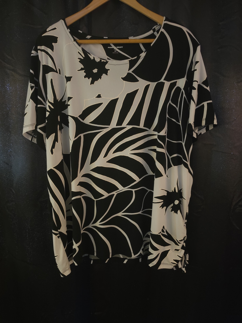 Allison Daley 2x Tropical Sleeveless Cruise Beach Resortwear Bold Tropical Print